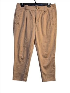 Five Plus Women's Ankle Crop Chino Pants - Tan